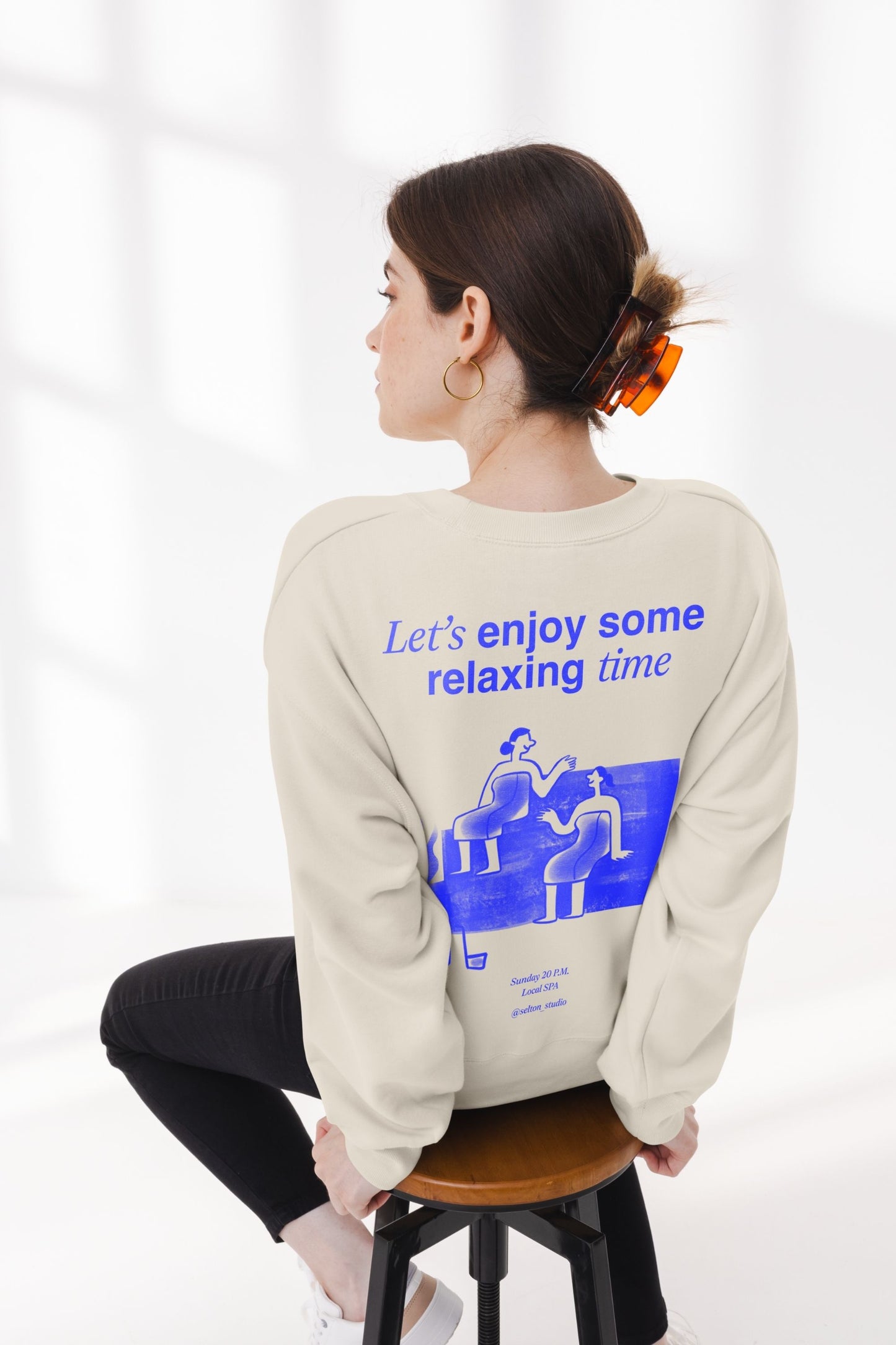 Relaxing Time Oversized Sweatshirt