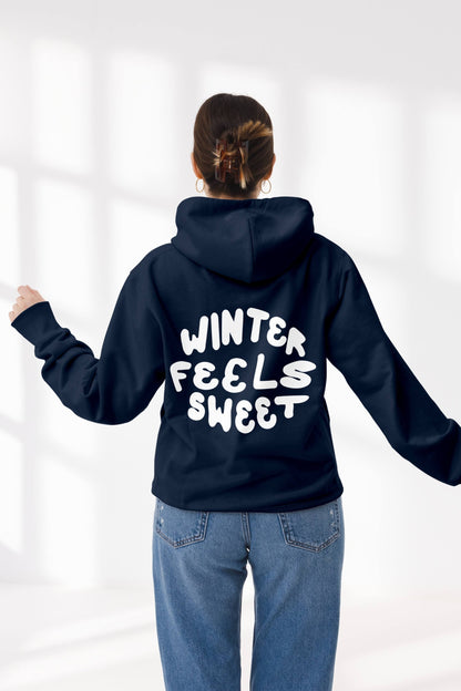 Winter Feels Sweet Oversized Hoodie