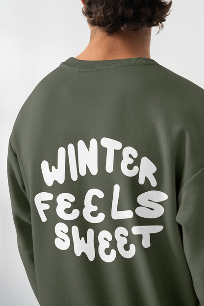 Winter Feels Sweet Oversized Sweatshirt