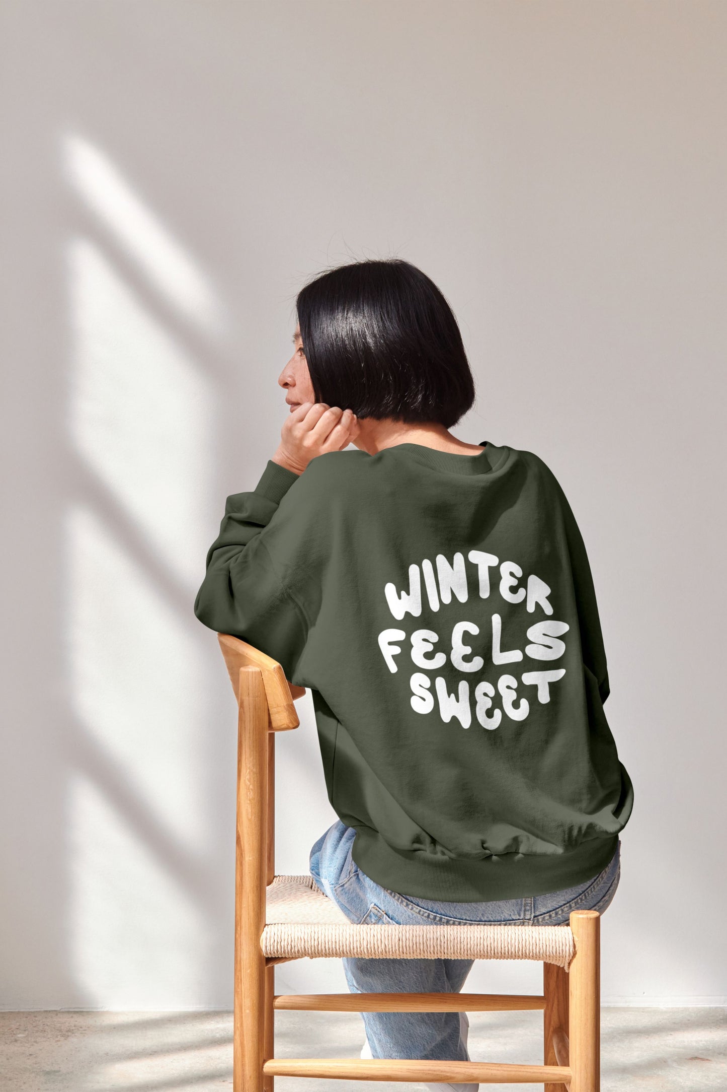 Winter Feels Sweet Oversized Sweatshirt
