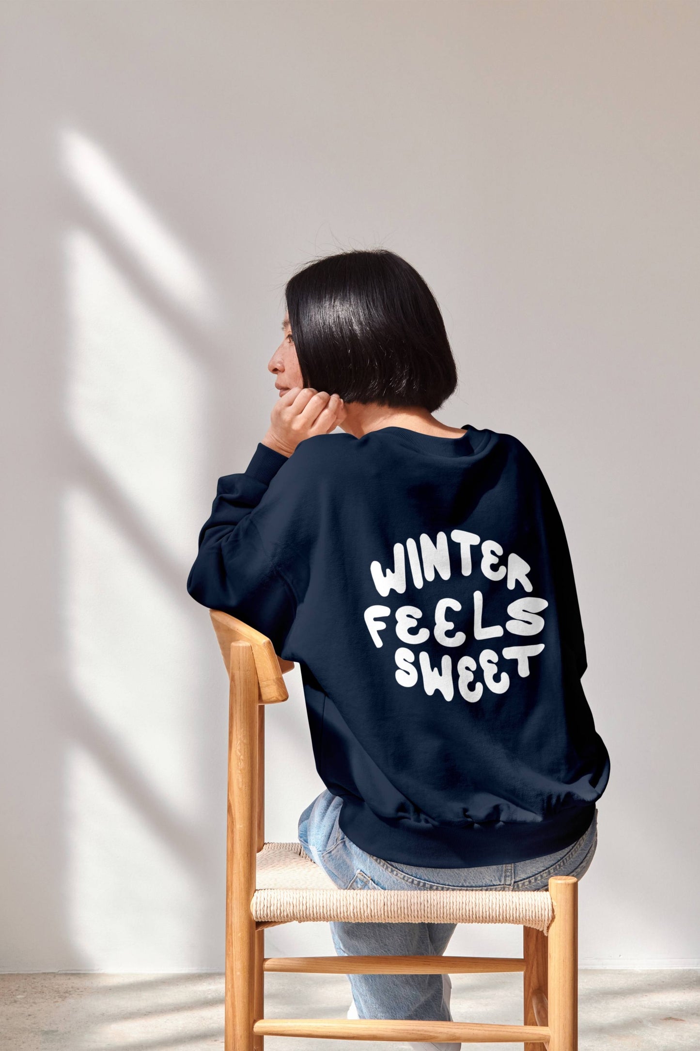 Winter Feels Sweet Oversized Sweatshirt